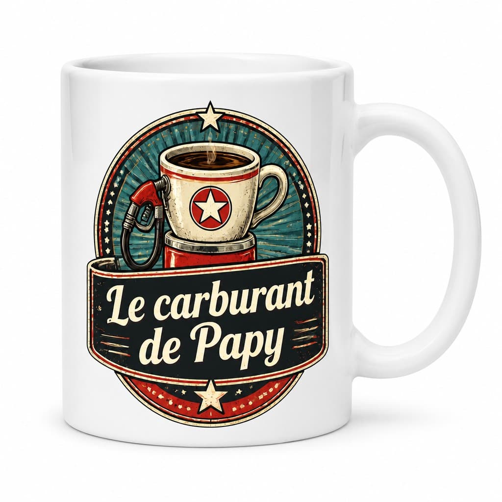 Mug personnalisé Papy – Le carburant de Papy